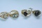 4-14 KT GOLD & DIAMOND RINGS COLOR STONES 14 GTW, $1900.00 RETAIL VALUE,