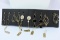 5 PAIRS 14KT GOLD EARRINGS 10 GTW, $850.00 RETAIL VALUE,