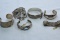 6 STERLING BRACELETS APPROX 200 GRAMS