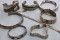 8 STERLING BRACELETS APPROX 220 GRAMS