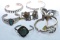 7 STERLING BRACELETS APPROX 150 GRAMS