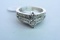 10 KT BRIDAL SET 5.4 GTW, $995.00 RETAIL VALUE , SIZE 6 1/2