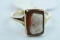 14KT CAMEO RING 2.1 GTW, $225.00 RETAIL VALUE , SIZE 6