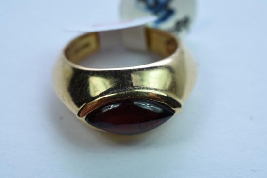14KT RING 7.9 GTW, $600.00 RETAIL VALUE, SIZE 6