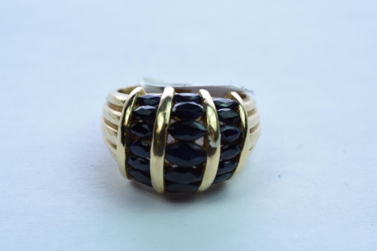 14KT SAPPHIRE RING 7 GTW, $629.00 RETAIL VALUE, SIZE 7