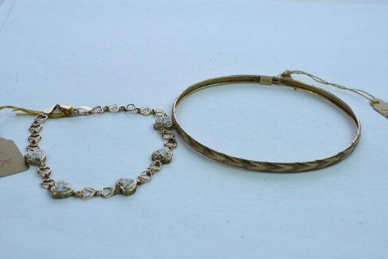 2-10KT GOLD BRACELETS 6.3 GTW