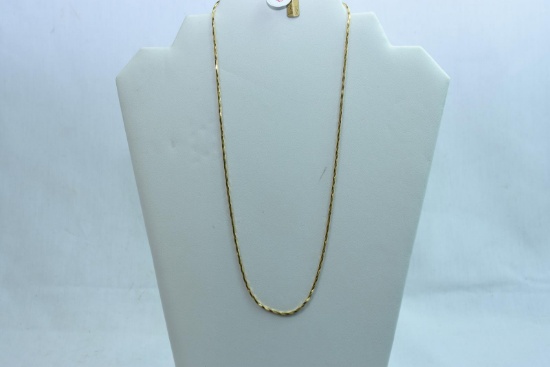 14KT GOLD NECKLACE 20 INCH 8 GTW, $419.00 RETAIL VALUE