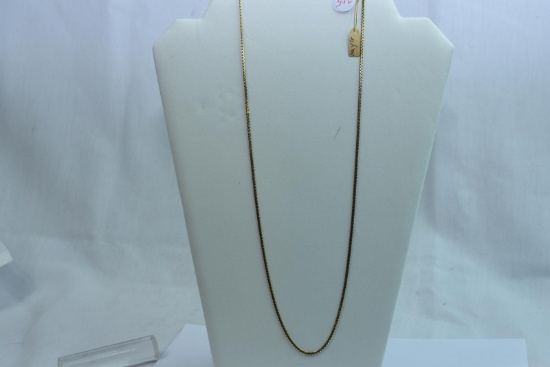 14KT GOLD 25 IN CHAIN 9.2 GTW, $470.00 RETAIL VALUE