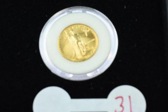 AMERICAN $5 GOLD PIECE 1/10 OUNCE PURE GOLD