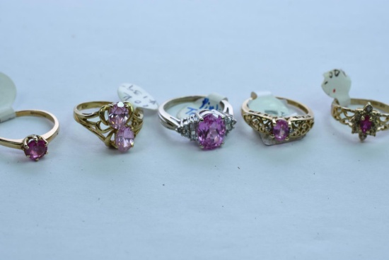 5 10 KT GOLD RINGS 13.2 GTW