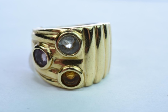 14 KT GOLD RING 8.9 GTW, $750.00 RETAIL VALUE , SIZE 5 1/4