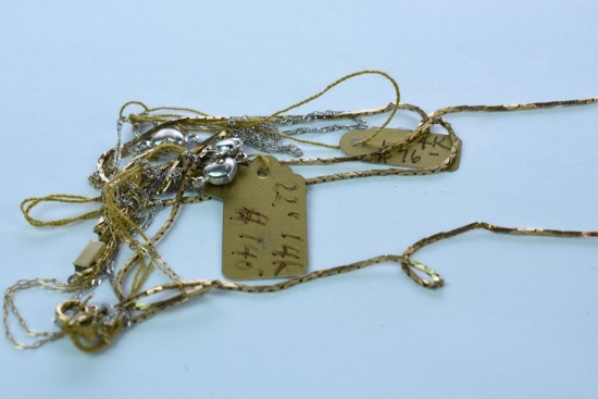 MULTI 14KT GOLD CHAINS 5.2 GTW