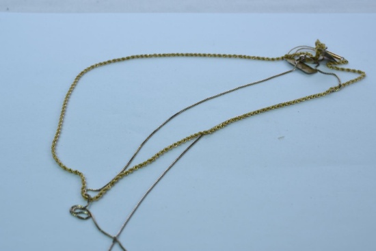 MULTI 14KT GOLD CHAINS 5.8 GTW