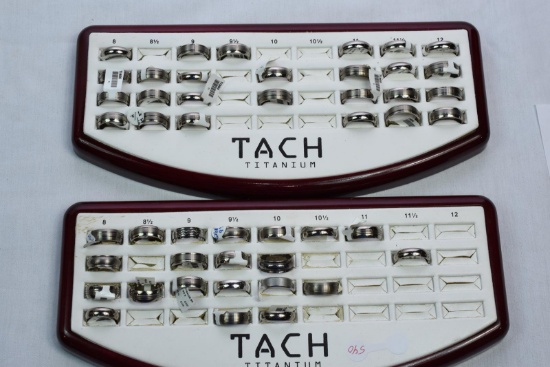 2 TACH DISPLAYS WITH 45 TITANIUM RINGS