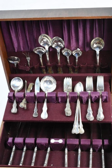 TOWLE FRENCH PROVINCIAL STERLING FLATWARE APPROX 1430 GRAMS WEIGHT DOES NOT INCLUDED KNIVES,. AS IS