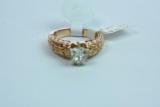 14KT ROSE GOLD 1 CT DIAMOND SOLITAIRE, 8.3 GTW, $4500.00 RETAIL VALUE , SIZE 6 1/4