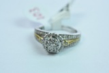 14KT RING 1/2 CT DIAMOND TW, 5.4 GTW, $2397.00 RETAIL VALUE , SIZE  6 1/2