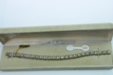 14KT GOLD & DIAMOND TENNIS BRACELET 5 CT DIAMOND TW, 17.5 GTW, $5500.00 RETAIL VALUE