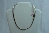 14KT GOLD TWO TONE REVERSABLE  NECKLACE 30 GTW, $1580.00 RETAIL VALUE