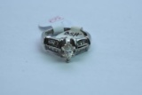 14KT GOLD & DIAMOND 5.5 GTW, $1560.00 RETAIL VALUE , SIZE 6 3/4