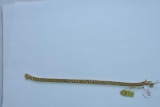 14 KT GOLD & DIAMOND BRACELET 11.5 GTW, $759.00 RETAIL VALUE