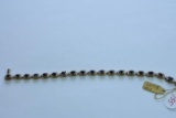 14 KT GOLD DIAMOND & SAPPHIRE 9 GTW, $649.00 RETAIL VALUE