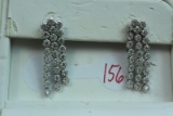 14KT EARRINGS .60 CT DIAMOND TW , 4.5 GTW, $1750.00 RETAIL VALUE