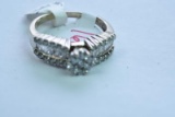 14KT GOLD & DIAMOND RING 4.7 GTW, $1495.00 RETAIL VALUE, SIZE 8 3/4