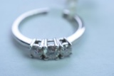 14KT GOLD DIAMOND RING 1/2 CT DIAMOND TW, 2.5 GTW, $895.00 RETAIL VALUE, SIZE 6 1/2
