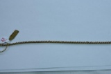 14KT GOLD & DIAMOND BRACELET 7 GTW, $399.00 RETAIL VALUE