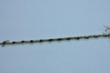 14KT GOLD SAPPHIRE DIAMOND BRACELET 6.8 GTW, $595.00 RETAIL VALUE