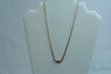 14KT GOLD & RUBY NECKLACE 4.2 GTW, $499.00 RETAIL VALUE