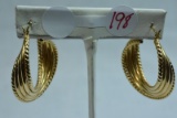 14KT GOLD EARRINGS 9 GTW,