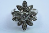 14KT GOLD DIAMOND RING 5.8 GTW, SIZE 7 1/2