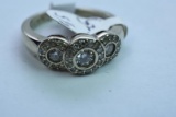 14KT GOLD & DIAMOND RING 1/2 CT DIAMOND TW, 4 GTW, $1595.00 RETAIL VALUE, SIZE  5 /14