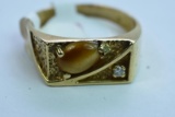 14KT GOLD MENS RING 5.5 GTW, $399.00 RETAIL VALUE, SIZE 10 3/4