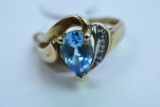 10 KT GOLD RING 3.5 GTW, $395.00 RETAIL VALUE, SIZE 6 /12