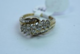 10 KT GOLD & DIAMOND RING 3.5 GTW, $795.00 RETAIL VALUE, SIZE 6  1/2