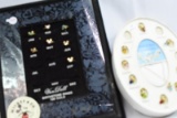 10- 10KT GOLD BIRTHSTONE CHARMS & 7 - 10 KT MICKEY & COMPANY RINGS, 11 GTW