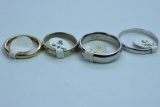 4- 10 KT GOLD BANDS 13 GTW
