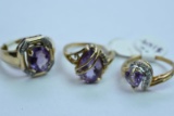 3- 10KT GOLD RING 9.8 GTW $750.00 RETAIL VALUE