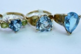 3- 10KT GOLD RINGS 12.3 GTW, $700.00RETAIL VALUE