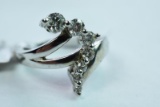 14 KT GOLD & DIAMOND RING .52 CT DIAMOND TW, 4.8 GTW, $1453.00 RETAIL VALUE ,SIZE 6 3/4
