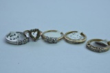 5- 10KT GOLD RINGS 11 GTW, $1550.00 RETAIL VALUE