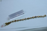 14KT MULTI STONE BRACELET 13.3 GTW, $699.00 RETAIL VALUE
