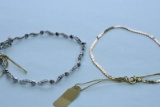 2- 14 KT GOLD BRACELETS 5 GTW