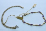 2- 10KT GOLD BRACLETS 8.5 GTW, $440.00 RETAIL VALUE