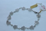 14KT ANKLE BRACELET 5 GTW, $329.00 RETAIL VALUE