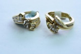 2 -14 KT GOLD RING 12.9 GTW, $1500.00 RETAIL VALUE