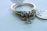 14KT GOLD DIAMOND RING 5/8 CT DIAMOND TW, 3.5 GTW, $1395.00 RETAIL VALUE, SIZE 6 1/2